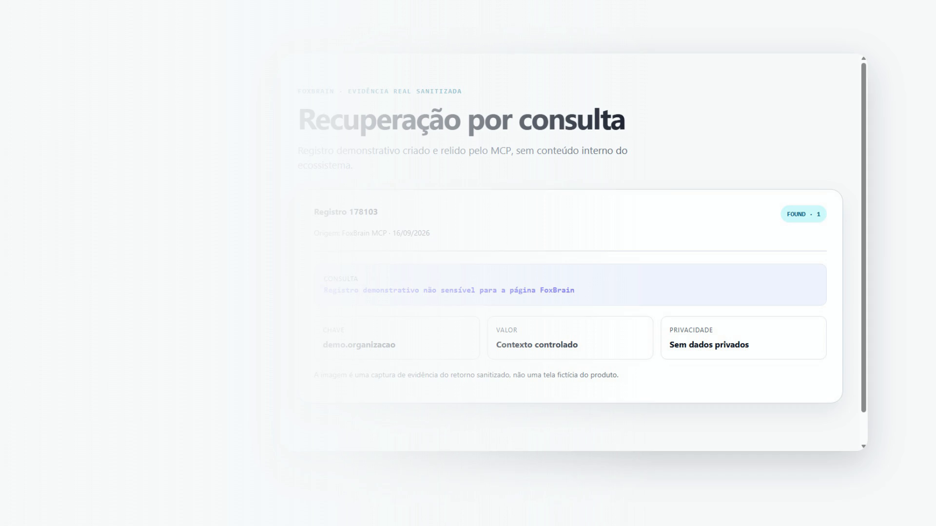 Apresentação demonstrativa de FoxBrain
