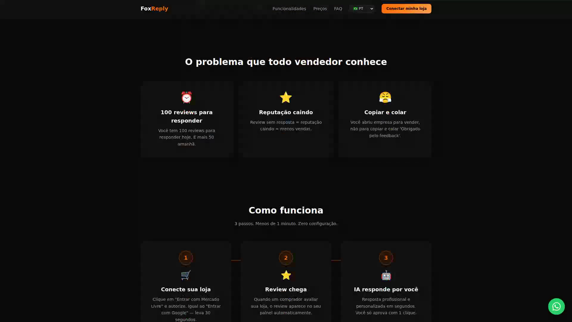 Apresentação demonstrativa de FoxReply
