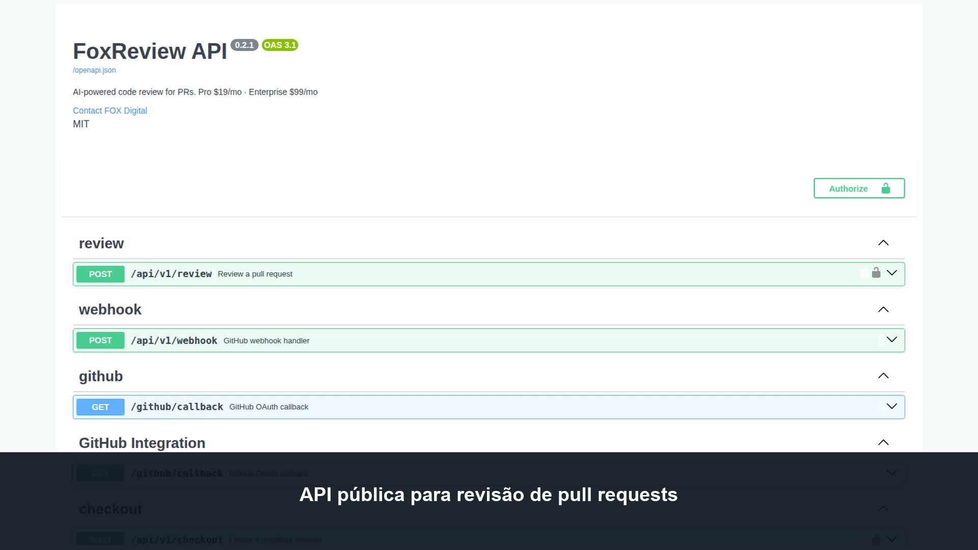 Demo del producto: FoxReview